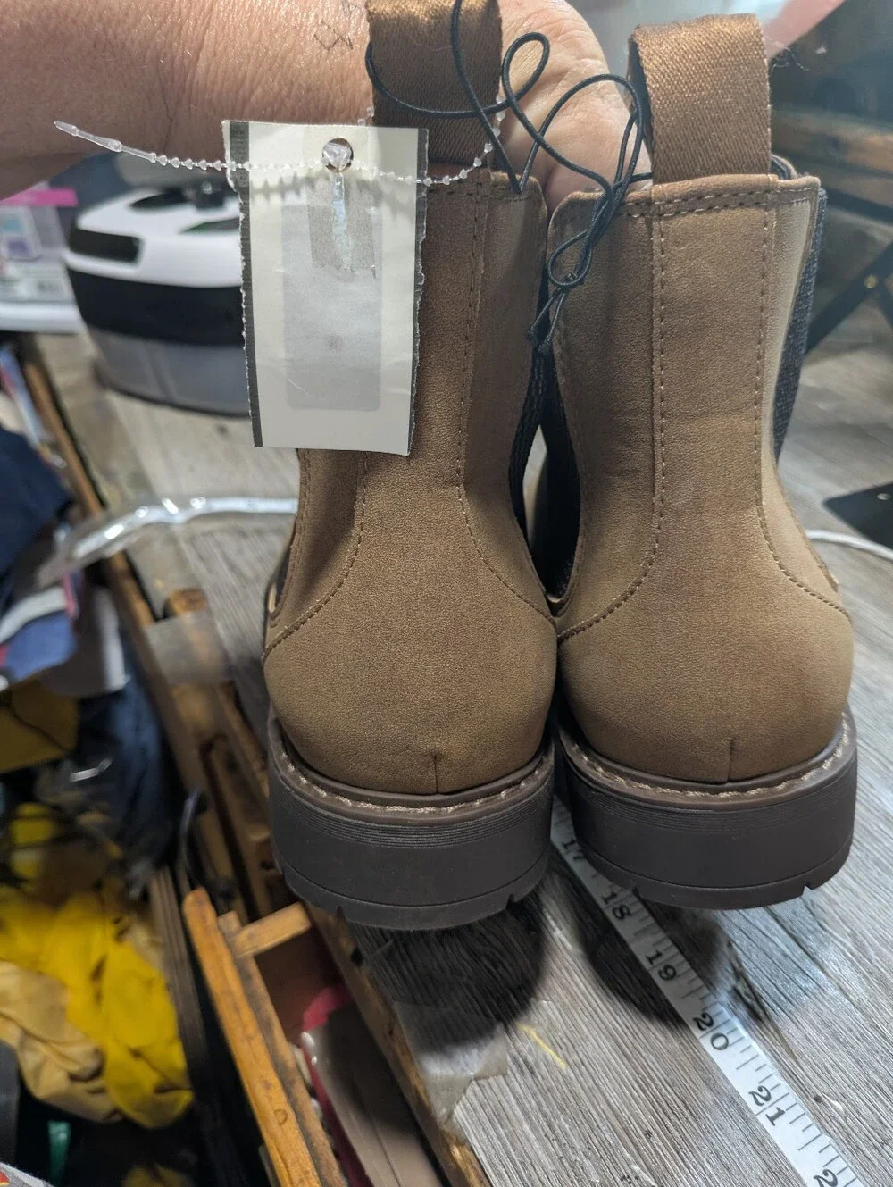 Portland Boot Company NEW Men's Casual Chelsea Boots in tan Size 11